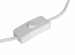 Tafellamp Koby Ø16xH24cm E14 - stoneware & jute - wit & naturel- Tafellampen