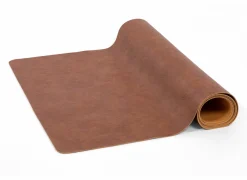 Tafelloper Troja 44x145cm - lederlook - karamel- Tafellopers