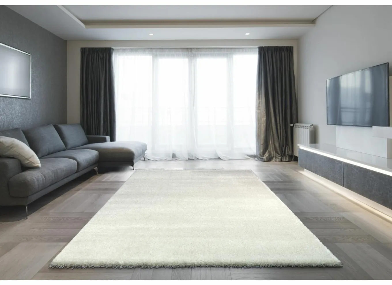 Tapijten|Tapijten|Tapijt Spirit 160x230cm - polyestervezel - wit