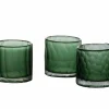Kaars & Houder|Theelichthouder Cassis Ø7x7cm - glas - groen