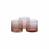 Kaars & Houder|Theelichthouder Cassis Ø11x10cm - glas - roze
