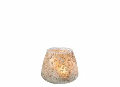 J line Theelichthouder Glas H9cm- Kaars & Houder