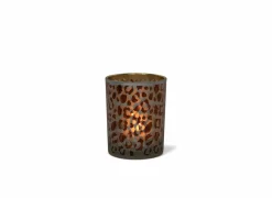 Mars & More Theelichthouder Leopard Print H10cm- Kaars & Houder