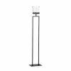 Theelichthouder Ludowik H100cm - metaal & glas - zwart- Kaars & Houder
