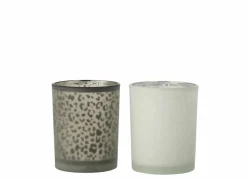 J line Kaars & Houder|Theelichthouder Luipaard H12,5cm