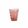 Theelichthouder Malea H12,5cm - glas - roze- Kaars & Houder