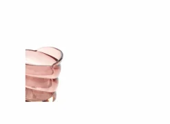 Kaars & Houder|Theelichthouder Malea H9cm - glas - roze