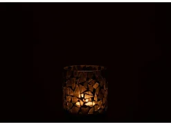 J line Kaars & Houder|Theelichthouder Mozaïek  H9,5cm