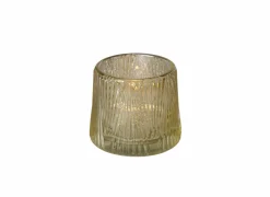 Kaars & Houder|Theelichthouder Sabena H7cm goud