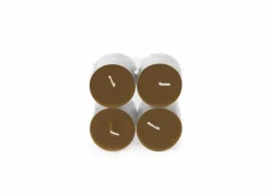 Spaas Theelichtjes MAXI Warm Wonder 10u bruin, 8 stuks- Kaars & Houder