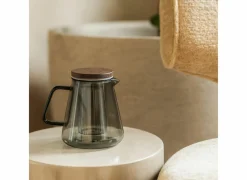 Salt & Pepper Theepot Luma 93cl - glas - grijs & naturel- Theepotten