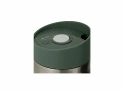 Isoleerflessen|Koffietassen|Thermosbeker 0,35L - metaal - groen & zilver