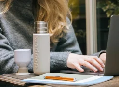 Dopper Drinkflessen|Isoleerflessen|Thermosfles 35 cl - RVS - Zacht grijs