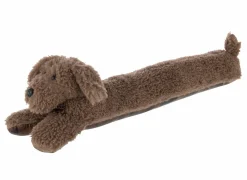 J line Tochtrol Hond  80x15x23cm - polyester - bruin- Tochtrollen|Tochtrollen