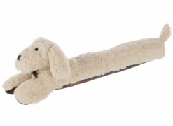 J line Tochtrol Hond 80x15x23cm - polyester - licht beige- Tochtrollen|Tochtrollen