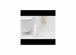 Brabantia Toiletbutler MindSet 12,50x75,50cm - kunststof & staal - mineral fresh white- Wc-Borstels