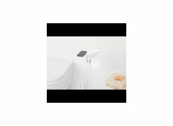 Brabantia Toiletbutler MindSet 12,50x75,50cm - kunststof & staal - mineral fresh white- Wc-Borstels