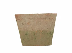 Tuinkaars Citronella  H6,5cm - aged teracotta - steen- Kaars & Houder