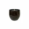 Kaars & Houder|Tuinkaars H17cm - stoneware - groen