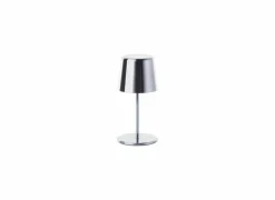 Brilliant Tuinlamp Xaana  Ø11x37cm - metaal - satin nickel- Tuinpalen|Tuinpalen