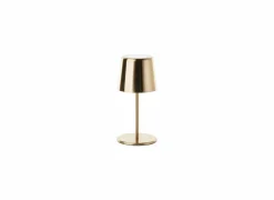 Brilliant Tuinpalen|Tuinpalen|Tuinlamp Xaana Ø11xH37cm - metaal - brushed gold