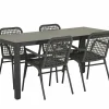 Tuinset Breeze 160x80cm met 4 tuinstoelen Hopi- Tuinsets
