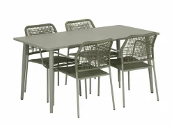 Tuinset Phi 150x80cm met 4 tuinstoelen Phi- Tuinsets