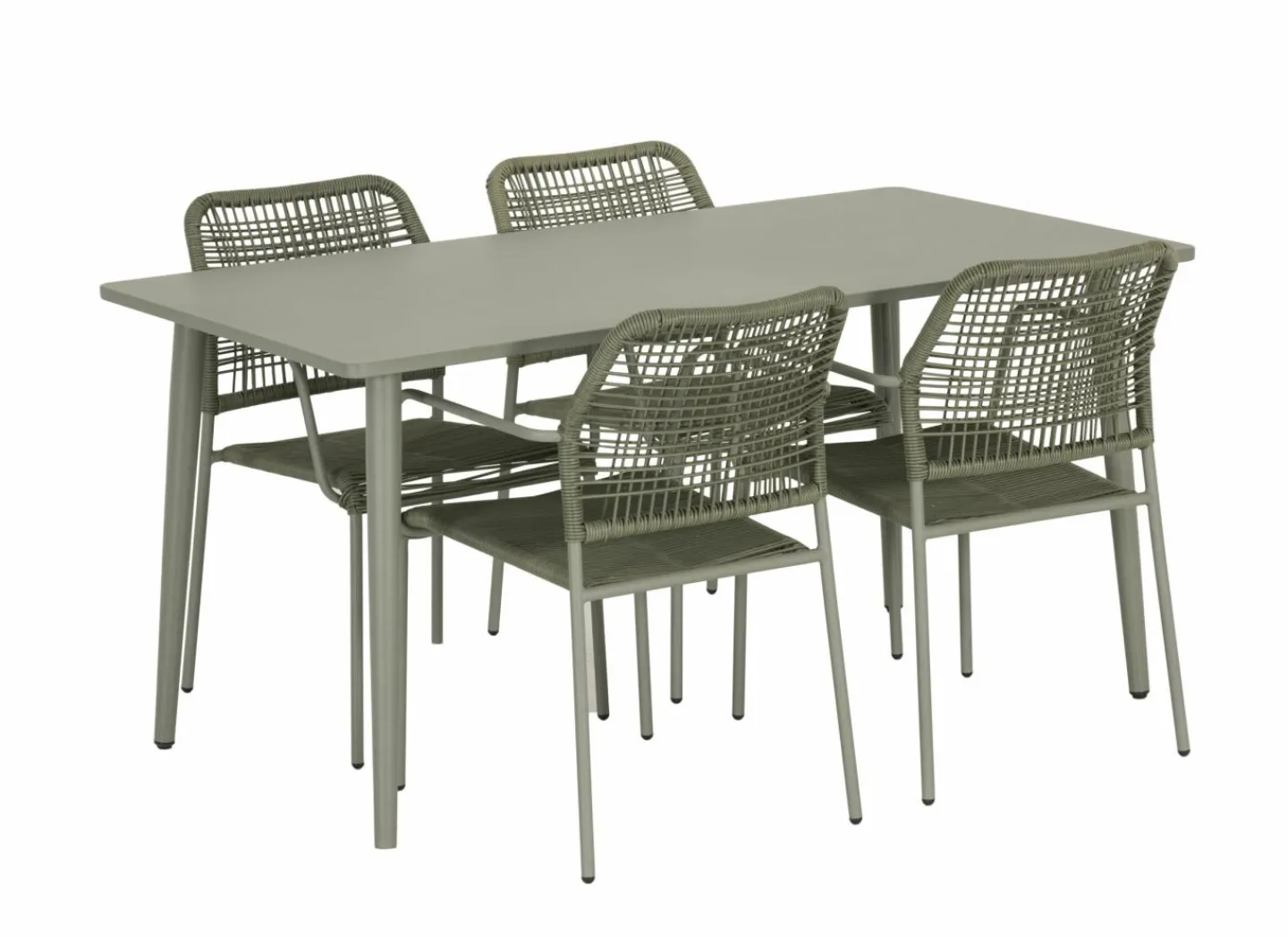 Tuinset Phi 150x80cm met 4 tuinstoelen Phi- Tuinsets