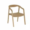 Tuinstoelen|Eetkamerstoelen|Tuinstoel Cato 52x50x80cm - teak massief - naturel
