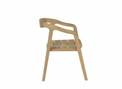 Tuinstoelen|Eetkamerstoelen|Tuinstoel Cato 52x50x80cm - teak massief - naturel