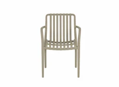 Tuinstoel Cute 46x58x81cm - kunststof - taupe- Tuinstoelen