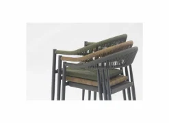 Tuinstoel Guava 60x56x79cm - aluminium - antraciet- Tuinstoelen