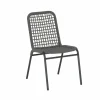 Tuinstoel Hopi 55x61x81cm - artificial rattan - antraciet- Tuinstoelen