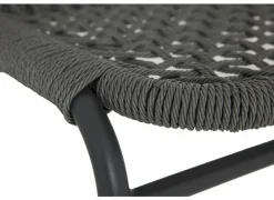 Tuinstoel Hopi 55x61x81cm - artificial rattan - antraciet- Tuinstoelen