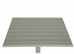Tuintafels|Tuintafel Lush 70x70x72cm - aluminium - greige
