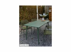 Tuintafel Phi 150x80x72cm staal groen- Tuintafels