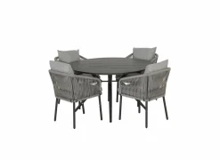 Tuintafel Shore Ø126,5x75cm aluminium antraciet- Tuintafels