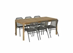 Tuintafel Voodoo 180x90cm - teak massief - naturel- Tuintafels