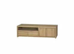 Tv-meubel Amarillo 160cm - eik massief & fineer & decor - naturel- Tv-Meubels|Tv-Meubels