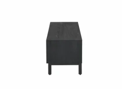 Tv-meubel Aquilano 145cm - acacia massief & decor - zwart- Tv-Meubels|Tv-Meubels