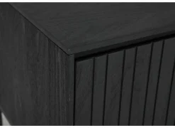 Tv-meubel Aquilano 145cm - acacia massief & decor - zwart- Tv-Meubels|Tv-Meubels