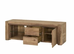 Tv-Meubels|Tv-Meubels|Tv-meubel Carbone 170cm - sheesham massief & fineer & decor - naturel