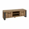 Tv-meubel 157cm - decor - bruin & zwart- Tv-Meubels|Tv-Meubels