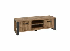 Tv-meubel 157cm - decor - bruin & zwart- Tv-Meubels|Tv-Meubels