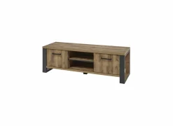 Tv-meubel 157cm - decor - bruin & zwart- Tv-Meubels|Tv-Meubels
