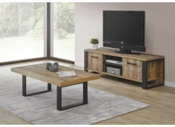Tv-meubel 157cm - decor - bruin & zwart- Tv-Meubels|Tv-Meubels