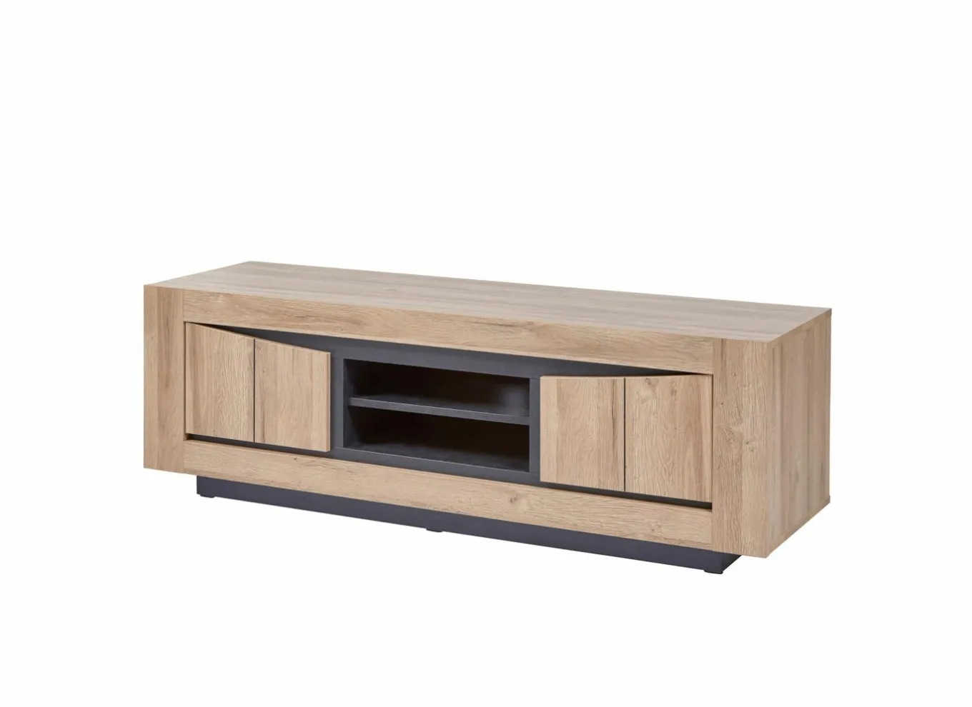 Tv-Meubels|Tv-Meubels|Tv-meubel 160cm - decor - French oak & grijs