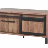 Tv-meubel 122cm - decor - old teak & matt black- Tv-Meubels|Tv-Meubels