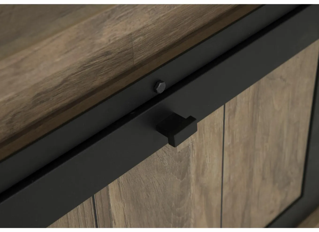 Tv-Meubels|Tv-Meubels|Tv-meubel 179cm - decor - old teak & matt black