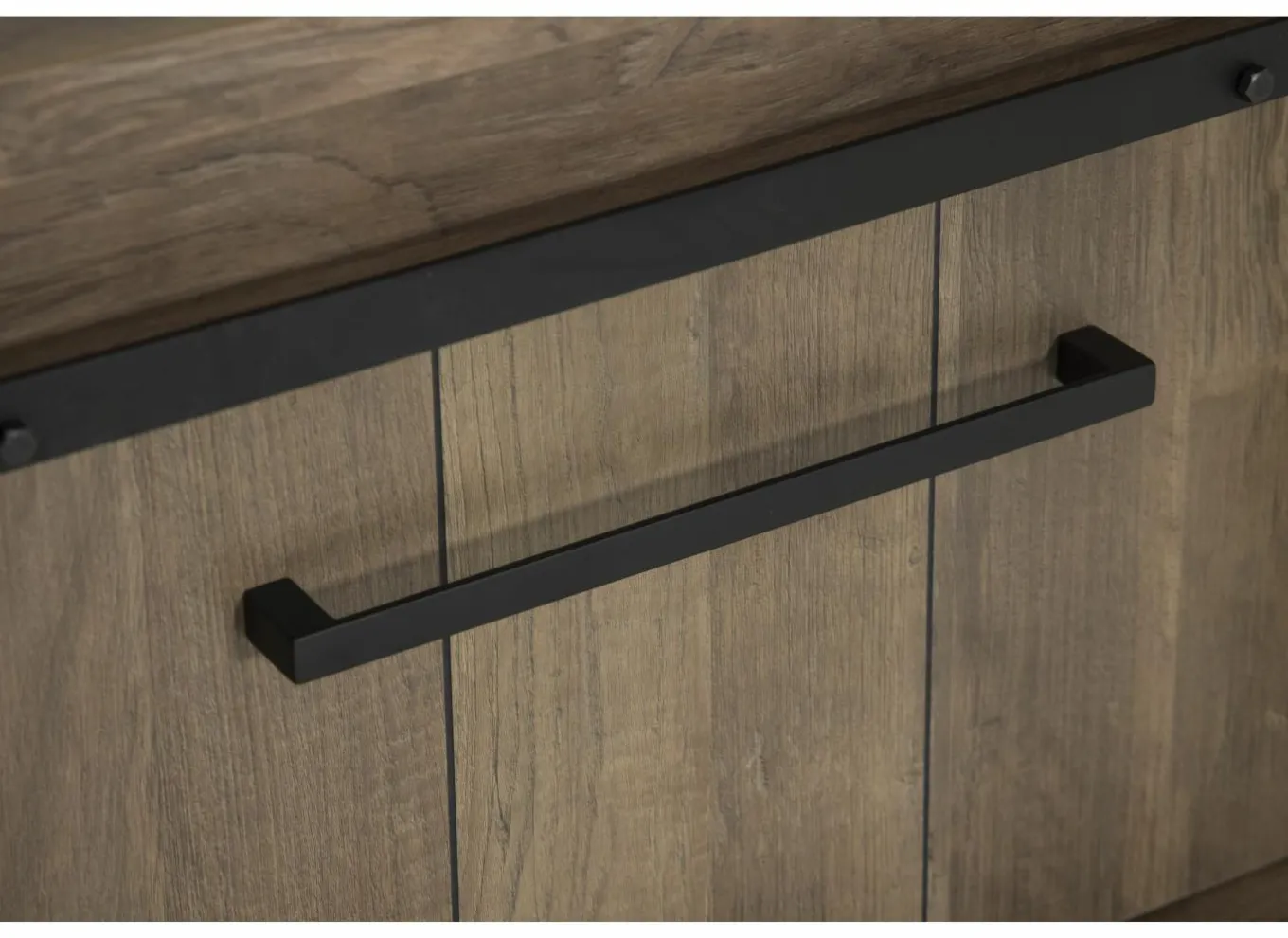 Tv-Meubels|Tv-Meubels|Tv-meubel 179cm - decor - old teak & matt black